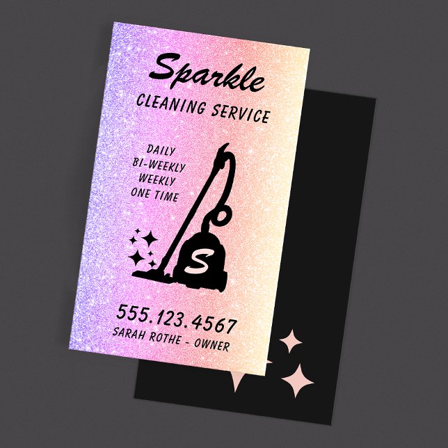 Rainbow Glitter Städning Housekeeper (Skapare uppladdad)