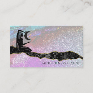 *~* Rainbow Glitter Universe . GODDESS Meditation Visitkort