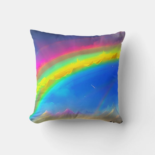Rainbow Glow Himlar Kudde (Framsida)