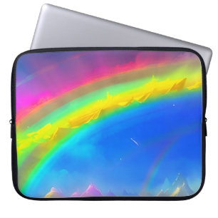 Rainbow Glow Himlar Laptop Fodral