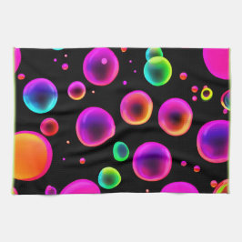 Rainbow Glowing Bubble Dream Kökshandduk