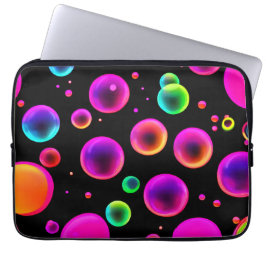 Rainbow Glowing Bubble Dream Laptop Fodral