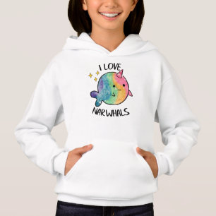 Rainbow Gnistra I Kärlek Narwhals T Shirt