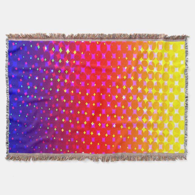 Rainbow Gnistra Mönster Filt (Framsidan)