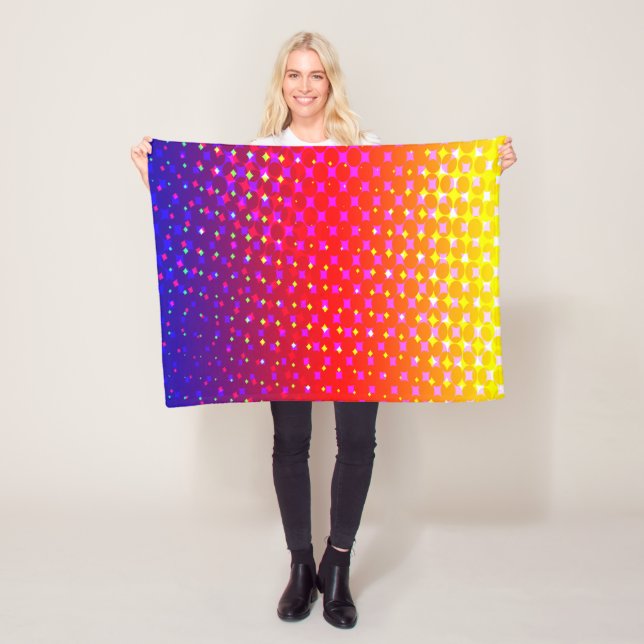 Rainbow Gnistra Mönster Fleecefilt (På plats)