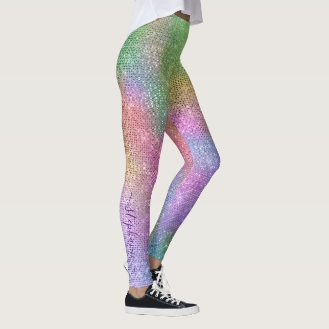 Rainbow Gnistra Personlig Leggings (Höger)