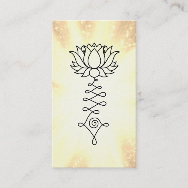 *~* Rainbow Gnistra Reiki Energy Healing Lotus Visitkort (Framsida)