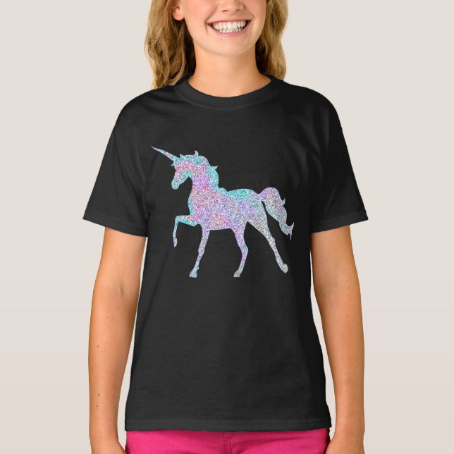 Rainbow Gnistra Unicorn T Shirt (Framsida)
