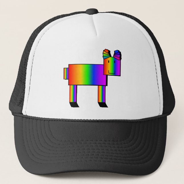 Rainbow Goat Hat Keps (Framsida)