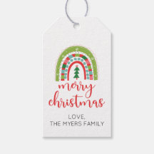 Rainbow God jul-presentens märkre