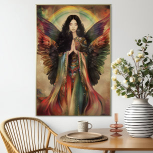 Rainbow Goddess Iris grekiska Mythology Bohemian A Poster