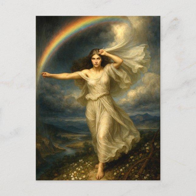 Rainbow Goddess Iris Vykort (Framsida)