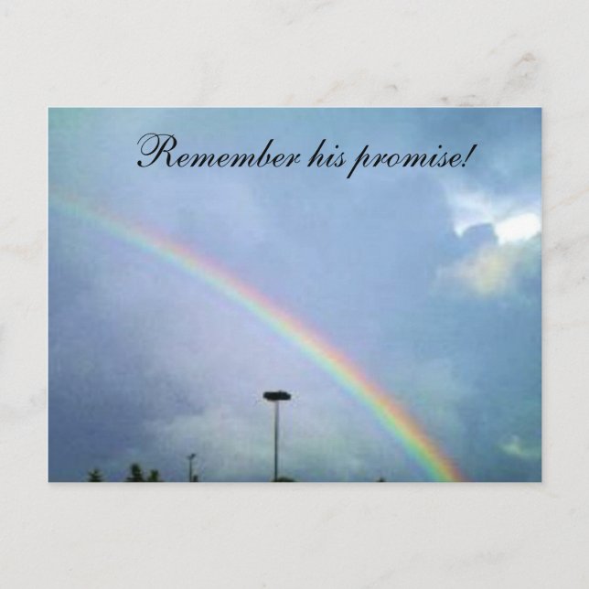 RAINBOW GODS PROMISE-vykort Vykort (Framsida)