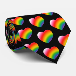 Rainbow Gradient Hearts Mönster Slips