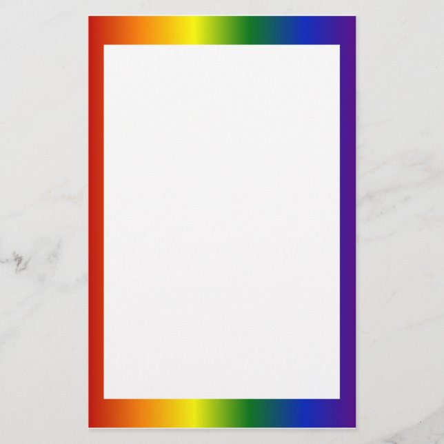 Rainbow Gradient Ram Brevpapper (Framsida)