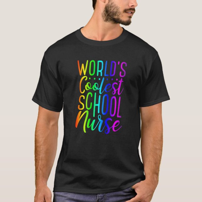 Rainbow Graphics, Roligt i World S Coolest School  T Shirt (Framsida)