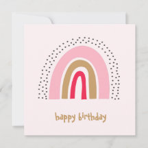 Rainbow Grattis på födelsedagen Card - Flickkort f