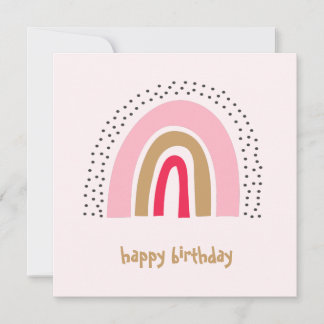 Rainbow Grattis på födelsedagen Card - Flickkort f Julkort