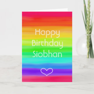 Rainbow Grattiss Birday any Tillfälle Card Kort