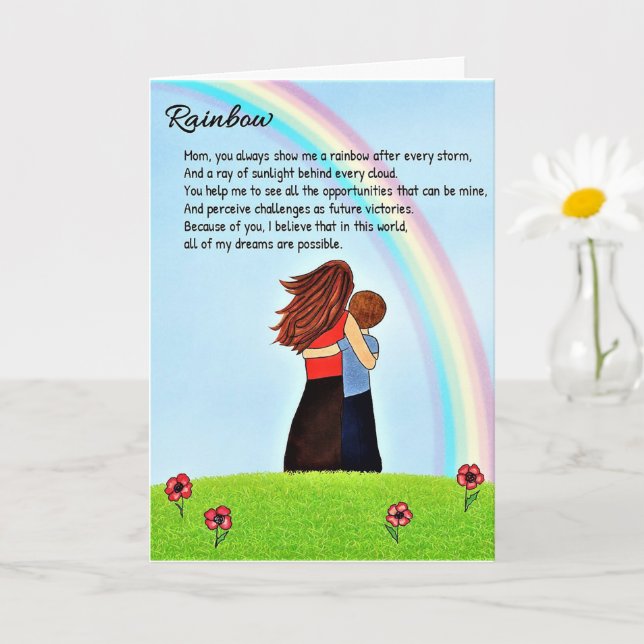 Rainbow Greeting Card Kort (Liten växt)