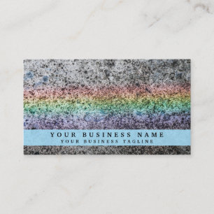 Rainbow Grunge Visitkort