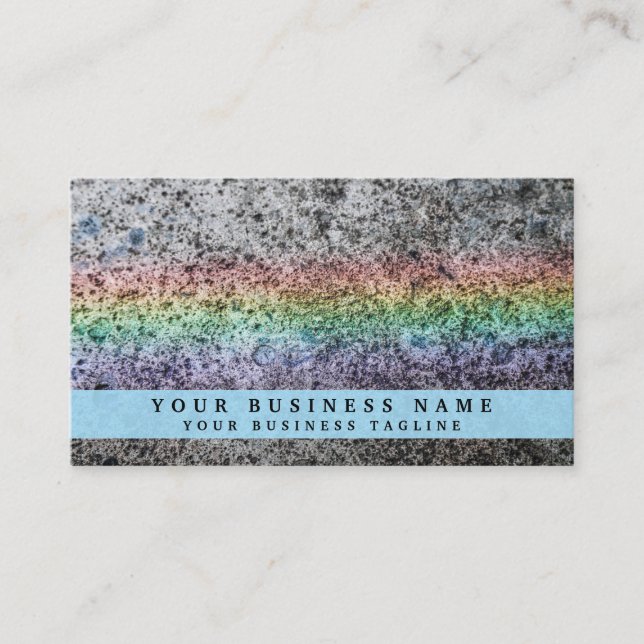 Rainbow Grunge Visitkort (Framsida)