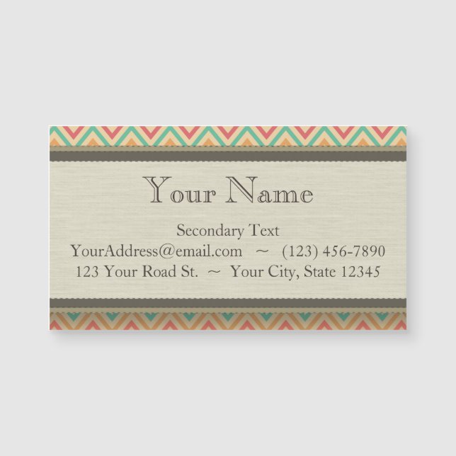 Rainbow Grunge Zigzag Chevrons (Framsida)