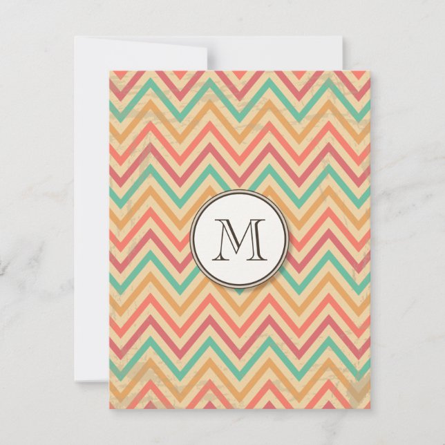 Rainbow Grunge Zigzag Chevrons (Framsida)