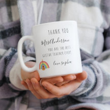 Rainbow Guitar Music Teacher Apprecision Gift