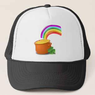 Rainbow Guld Pot Lucky Irish Himmel Ireland Colorf Truckerkeps