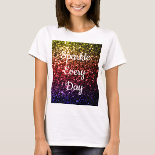 Rainbow gult Red lila Gnistra varje dag T Shirt