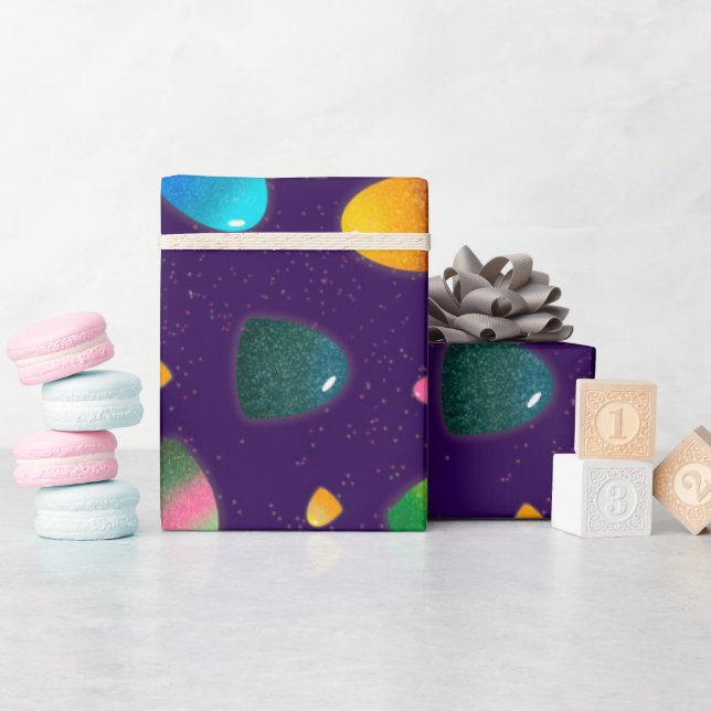 Rainbow GumDrop Candy Presentpapper (Baby Shower)