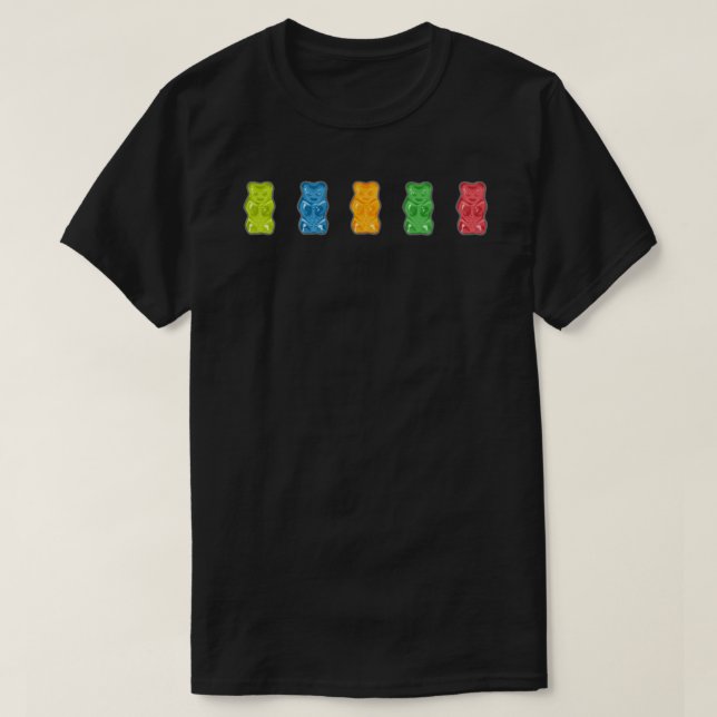 Rainbow Gummy Bears Active T-Shirt.png T Shirt (Design framsida)
