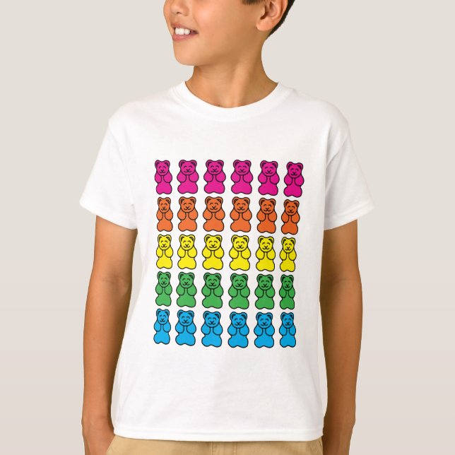 Rainbow Gummy Bears T-Shirt (Framsida)
