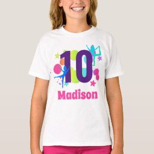Rainbow Gymnastics Födelsedagsfest Age Shirt T