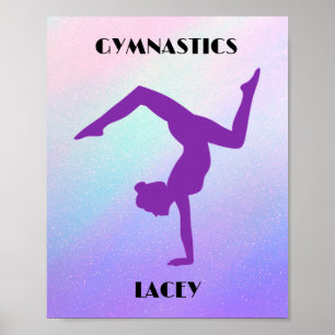 RAINBOW GYMNASTICS GYMNAST Personlig Poster
