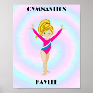 RAINBOW GYMNASTICS GYMNAST Personlig Poster