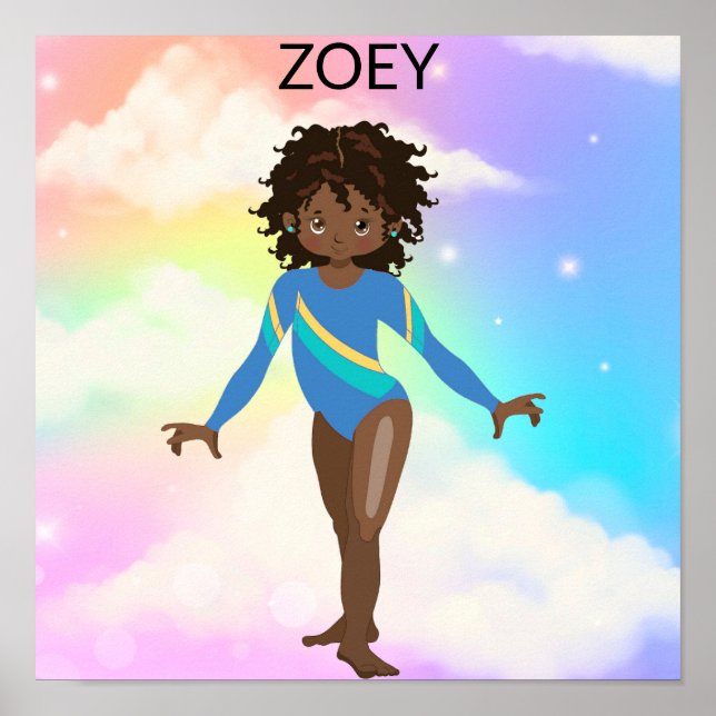 RAINBOW GYMNASTICS GYMNAST POSTER (Framsidan)