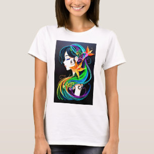 Rainbow Hair Dream. T Shirt