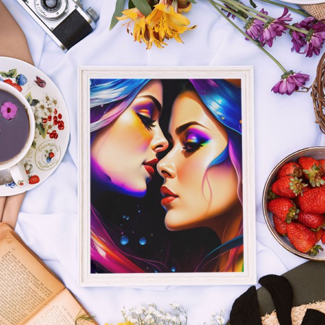 Rainbow Hair Women i Kärlek Poster (Skapare uppladdad)