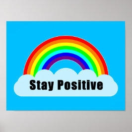 RAINBOW - håll dig positiv Poster