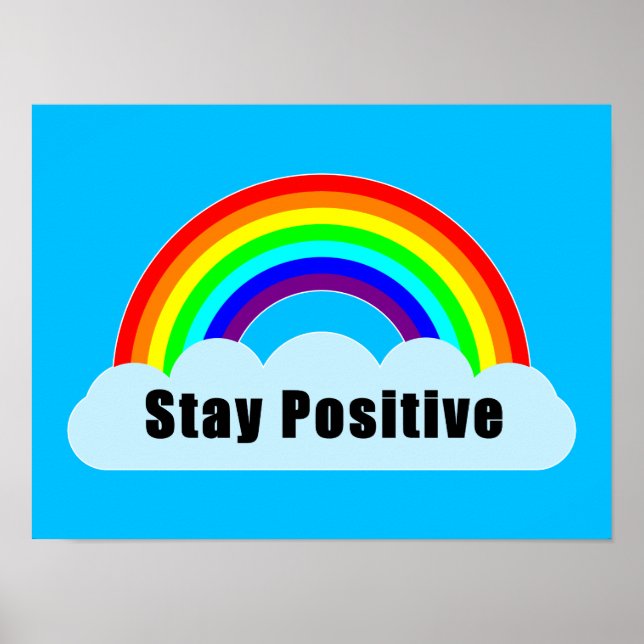 RAINBOW - håll dig positiv Poster (Framsidan)