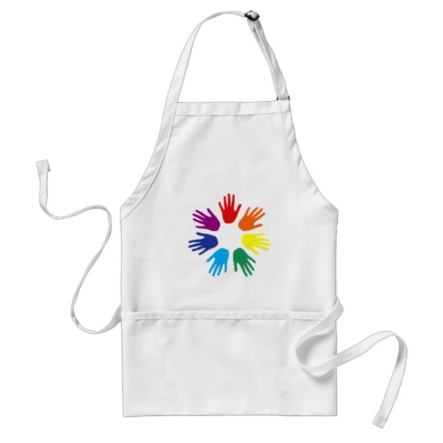 Rainbow händer förkläde (Framsidan)