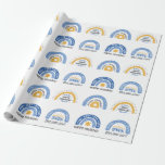 Rainbow hanukkah firande presentpapper<br><div class="desc">Hip och modern Hanukkah mönster.
Detta är en modern och contemporary utformning som är gjord för den judiska helgdag Hanukkah.</div>