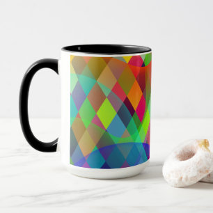 Rainbow Harlequin med färgad rök Mugg