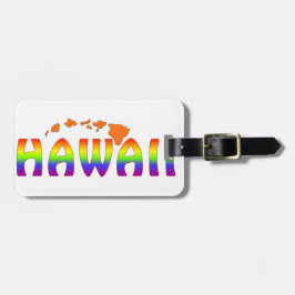 Rainbow Hawaii orange Islands Bagagebricka