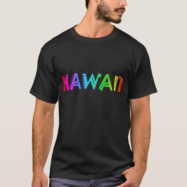 Rainbow Hawaii T-Shirt (Framsida)
