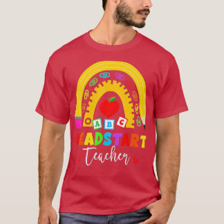 Rainbow Head Start Teacher Headstart Första dagen  T Shirt
