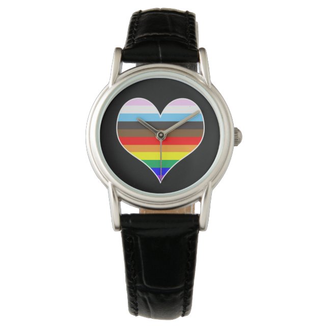 Rainbow Heart Armbandsur (Framsida)