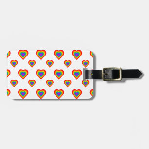 Rainbow Heart Bagagebricka